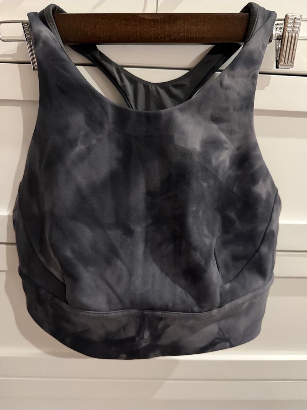 lululemon athletica Charcoal Tie-Dye High Neck Sports Bra